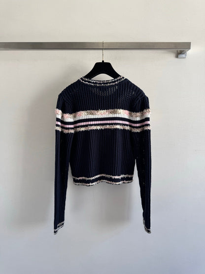 25fw Hollow knit sweater