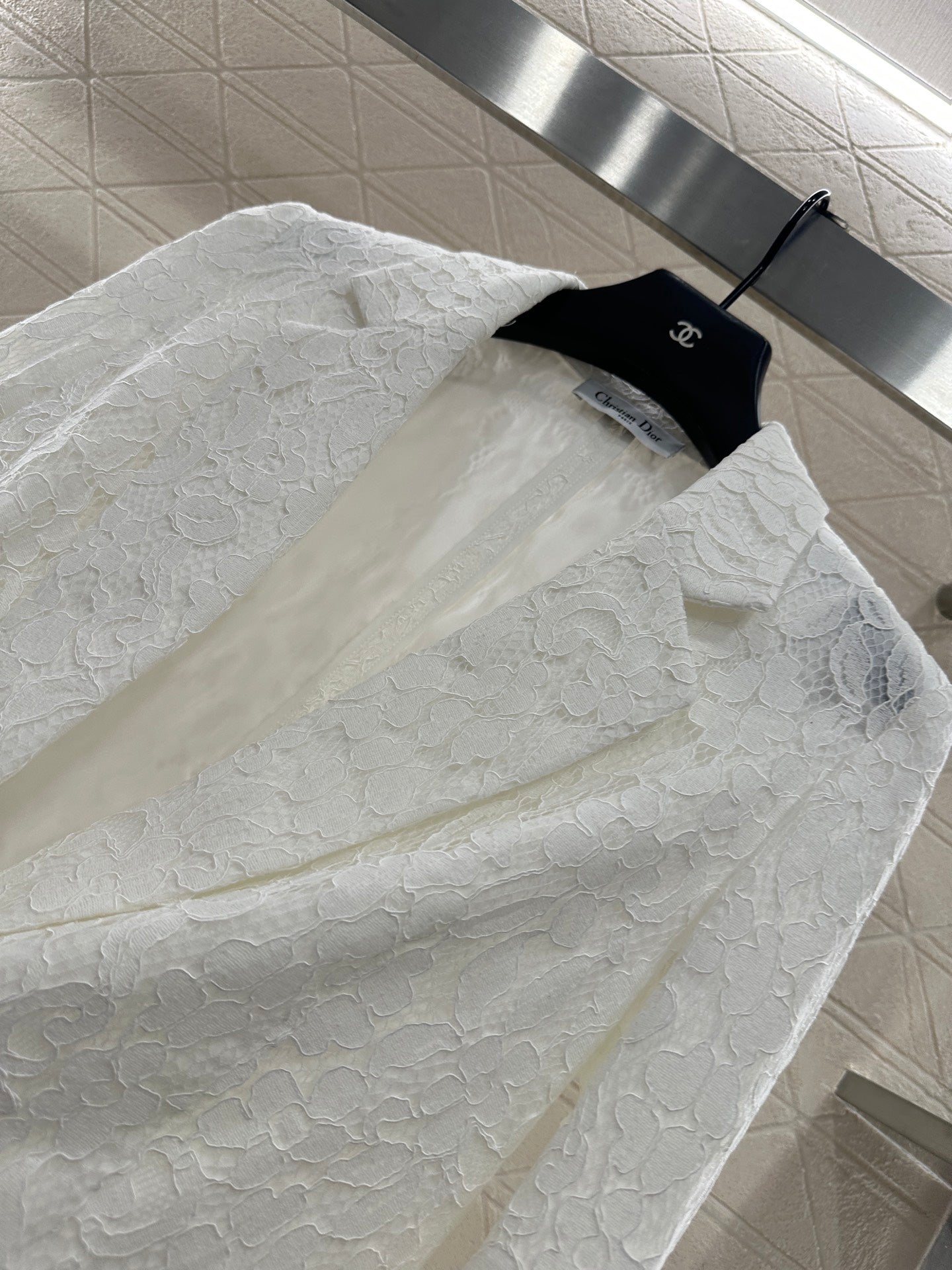 25fw Embroidered collar suit jacket