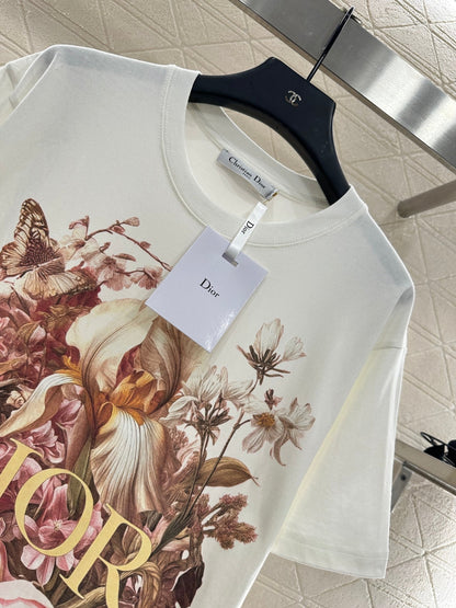 25fw Round neck printed T-shirt