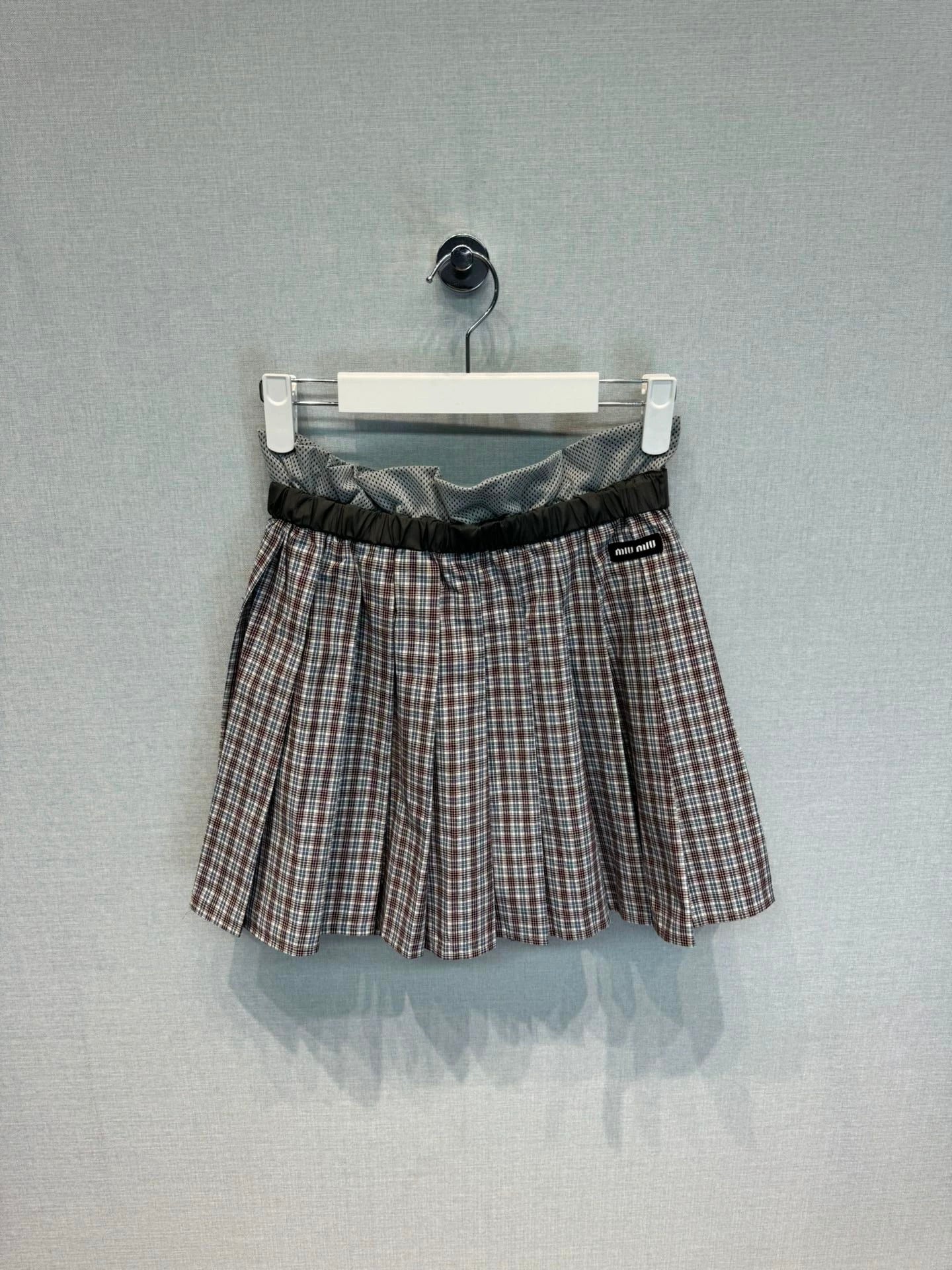 25 Spring and Summer New Plaid Pleated Skirt