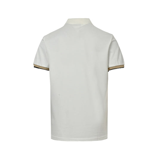 25ss CD gold thread embroidered letters Polo short sleeved shirt