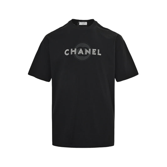 25ss pearl circle letter logo short sleeves