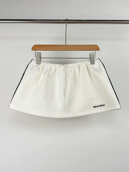 25ss spring and summer logo letter embroidered short skirt