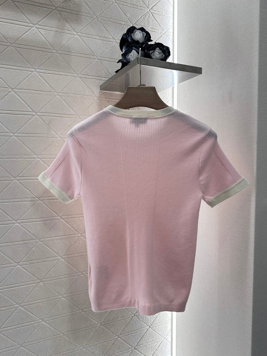 25ss slim fit knitted short sleeves