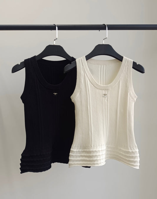 25ss new logo knitted camisole
