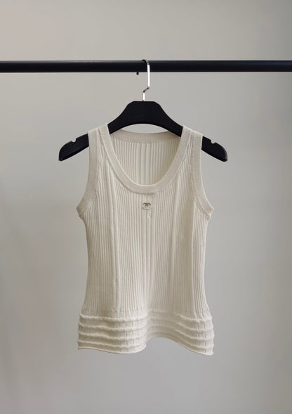 25ss new logo knitted camisole