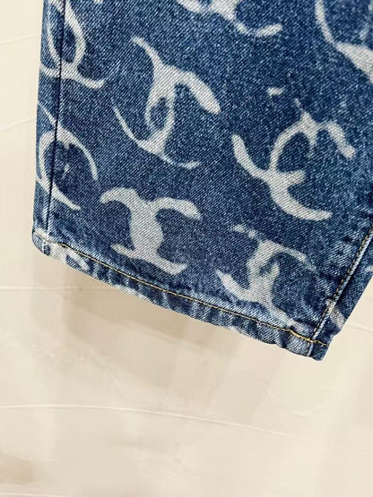 C Classic All-Over Logo Jeans