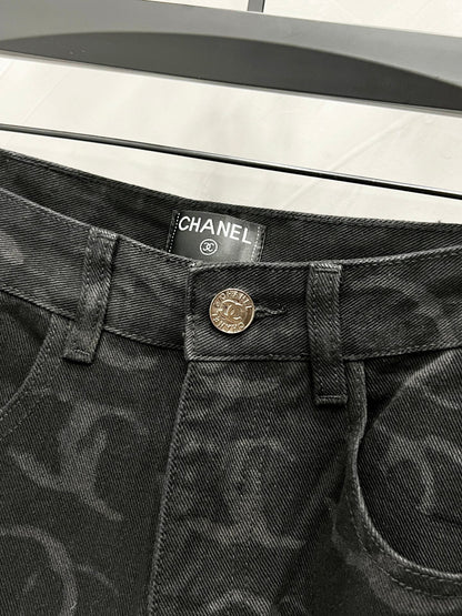C Classic All-Over Logo Jeans