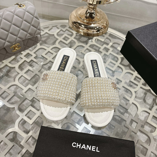 25ss Spring/Summer New Arrival Pearl Slippers
