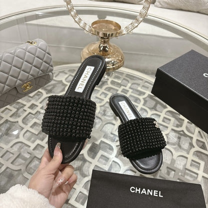 25ss Spring/Summer New Arrival Pearl Slippers