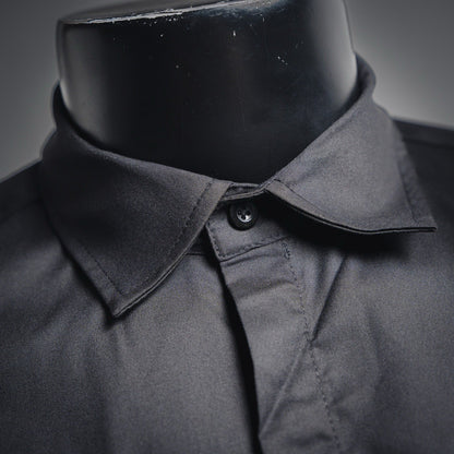 25 Gradient Floral Embroidered Long-Sleeved Shirt