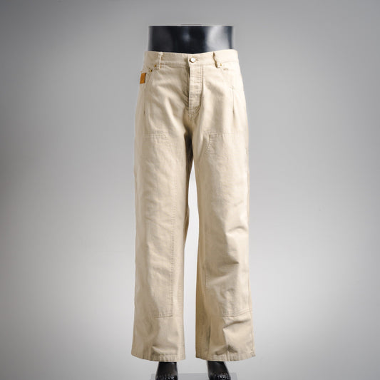 25 Straight-leg denim overalls with side pockets and zippers
