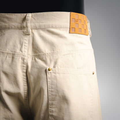 25 Straight-leg denim overalls with side pockets and zippers
