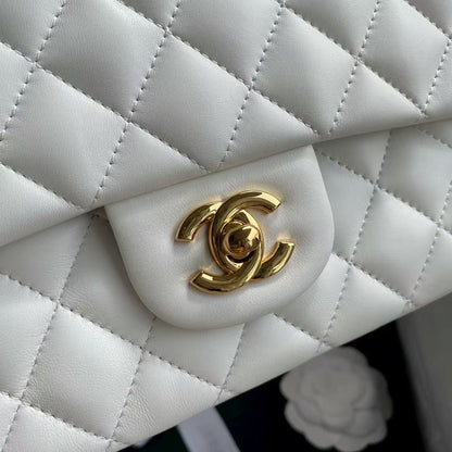 𝟐𝟓𝐂𝐦 White Ball Gold--lambskin