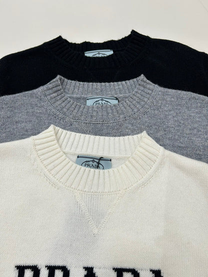 25fw Letter cashmere sweater