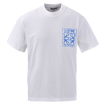 25ss Large logo pocket splash embroidery short-sleeved T-shirt
