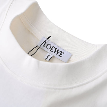 25ss Large logo pocket splash embroidery short-sleeved T-shirt