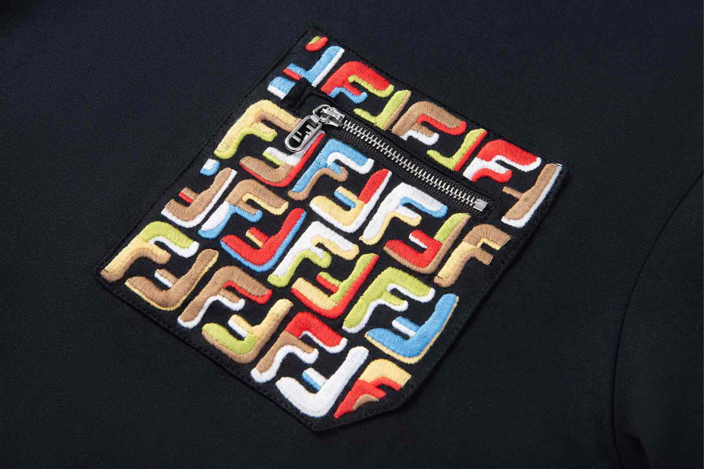 25ss Colorful embroidered T-shirt