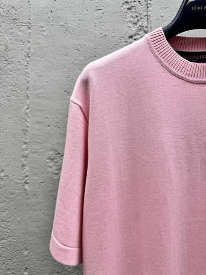neon pin signature knitted t-shirt
