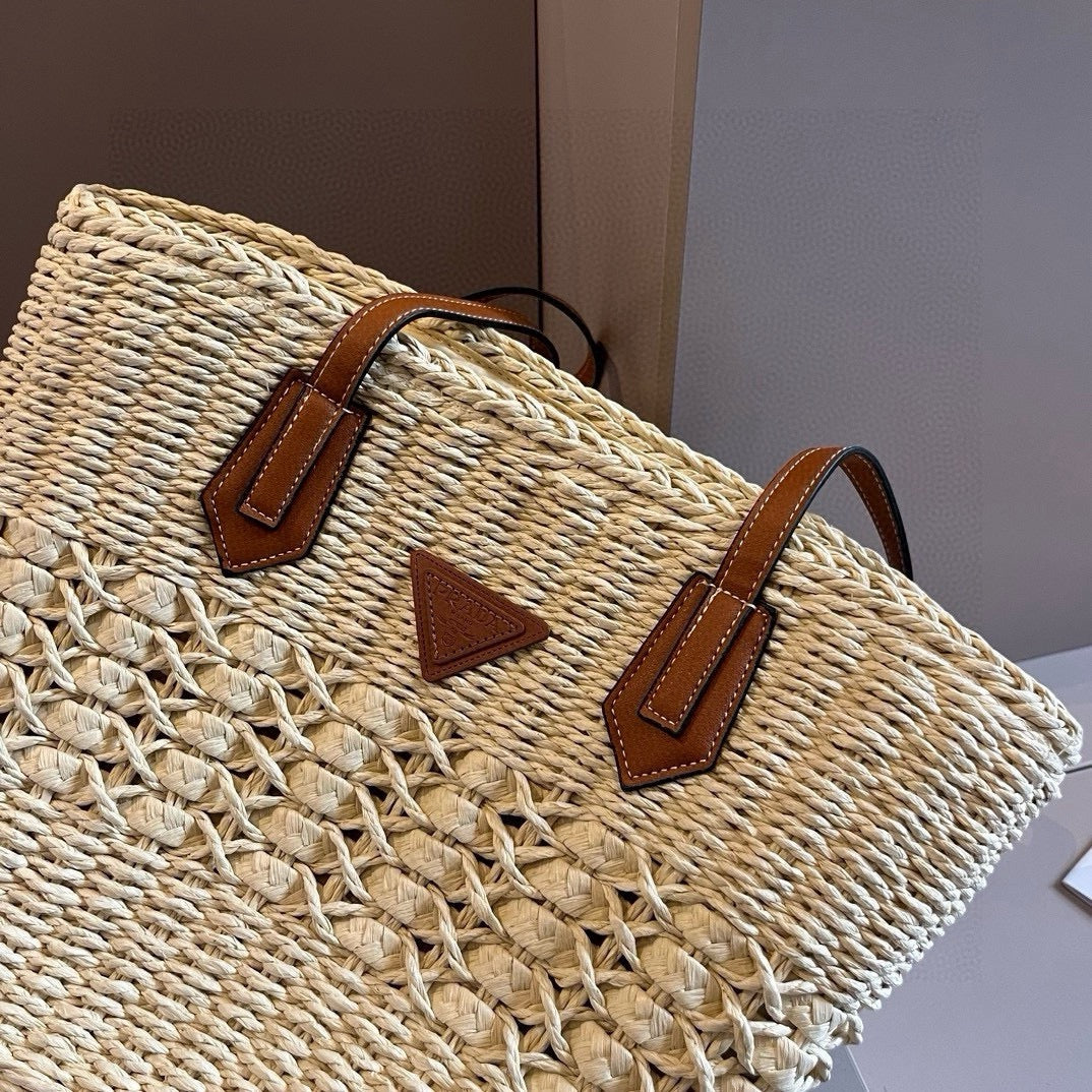 25 New Summer Raffia Hand-woven Bags