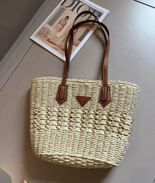 25 New Summer Raffia Hand-woven Bags