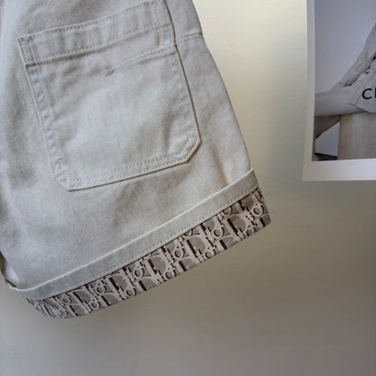 25 Spring and Summer New High-end Printed Rolled-up Shorts