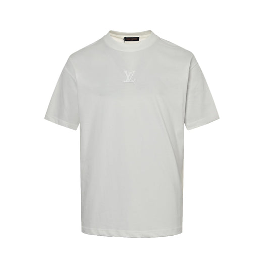 25ss front and rear logo 3D laminated short sleeved shirt