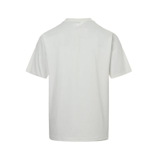 25ss Graffiti painted flocked printed short sleeves