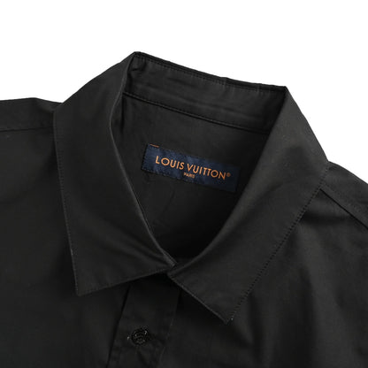 25ss floral hollow embroidery short sleeved shirt