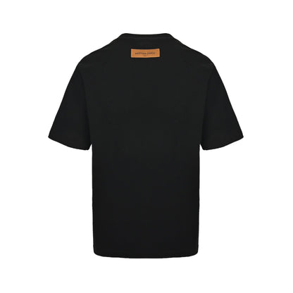 25ss Four-leaf clover letter logo printed short sleeves