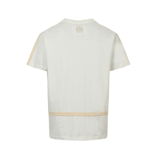 25SS Color block braided web short sleeves