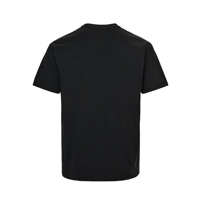 embroidered letter logo short sleeves