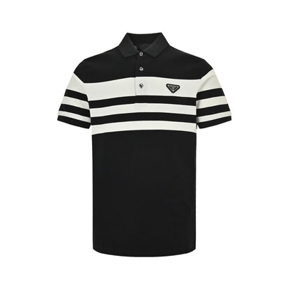 25SS Striped Polo Short Sleeve