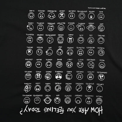 emoticon print short sleeves