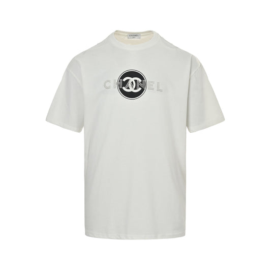 25ss pearl circle letter logo short sleeves