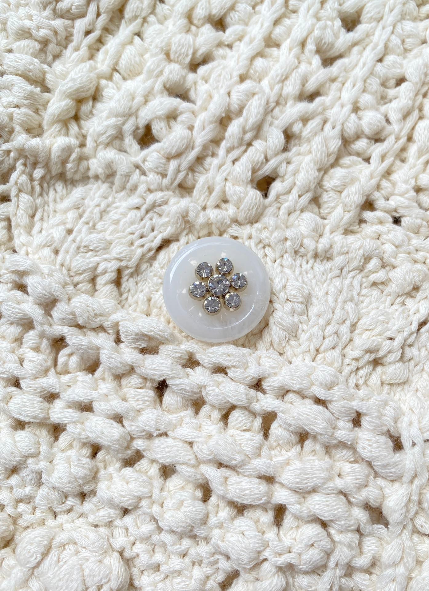 hollow woven cardigan