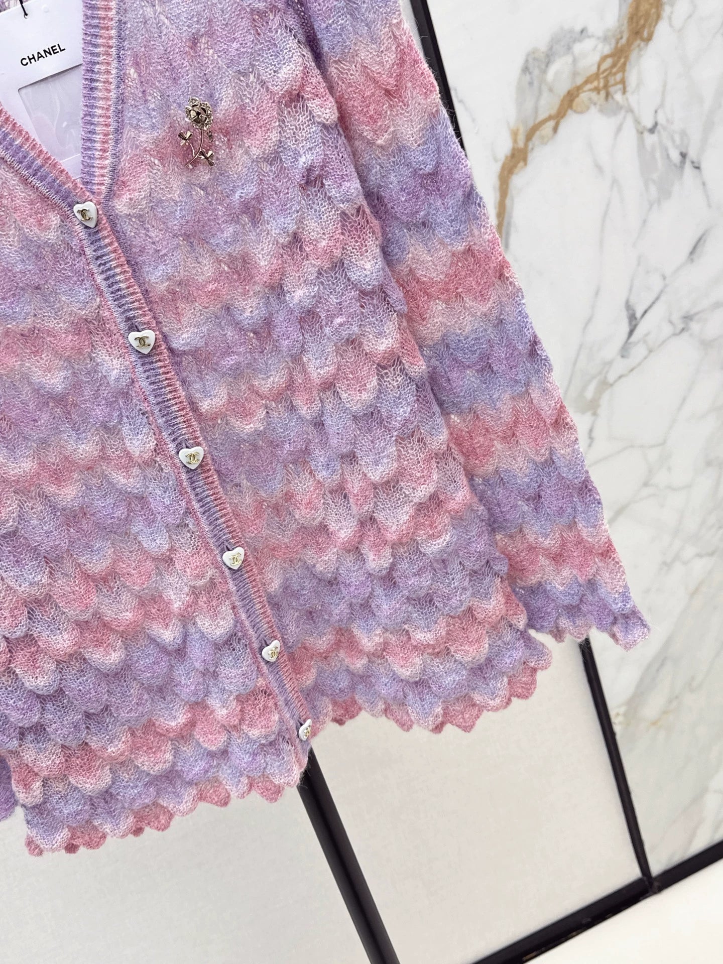 25fw Gradient Knitted Cardigan