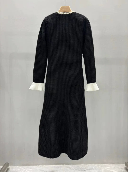 25fw Pearl Knitted Dress