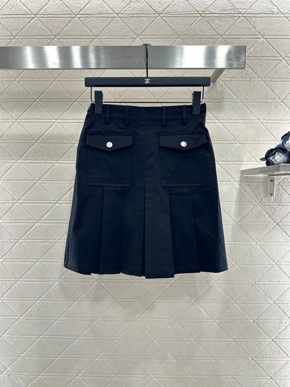 25fw High waisted pleated skirt