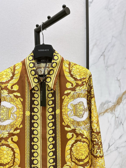 2025 Printed silk shirt