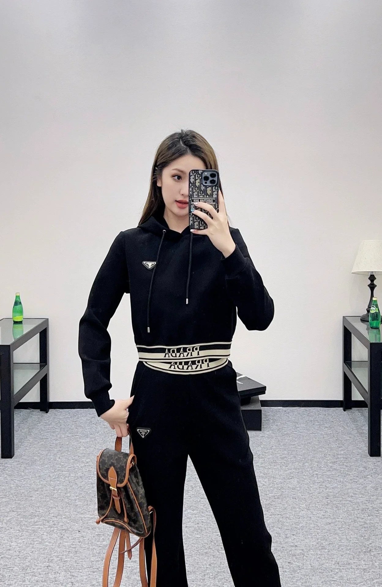 P 25 Web hooded sweatshirt and trousers set
