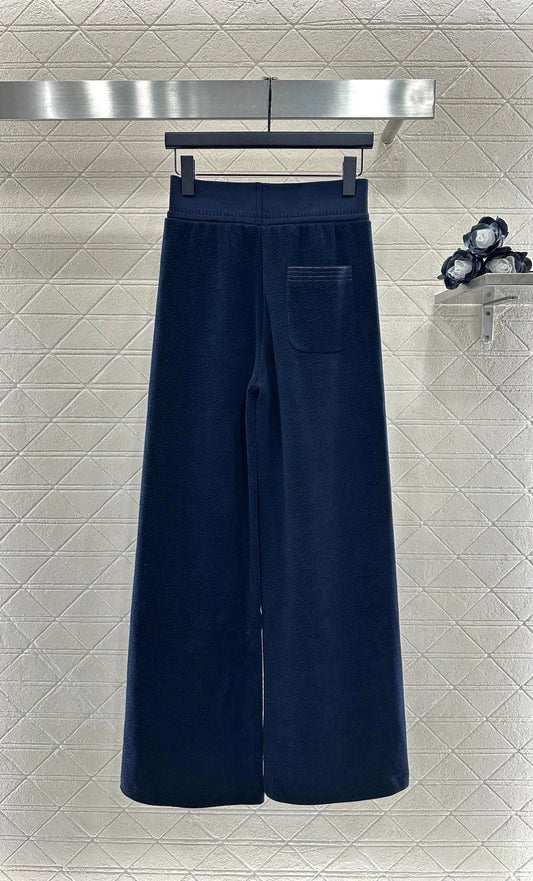 2025 Drawstring casual wide leg pants