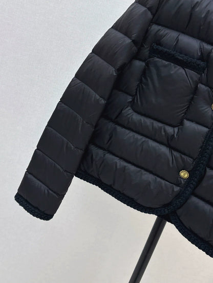25fw Knitted and spliced down jacket