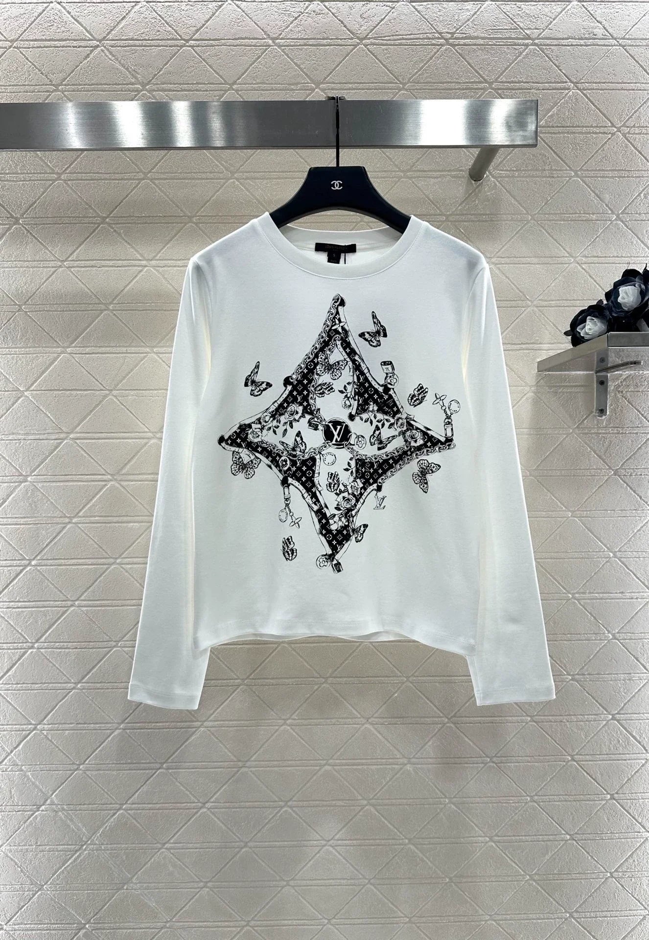 25fw Letter long sleeved shirt