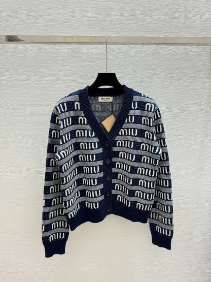 25fw LOGO Knitted Cardigan