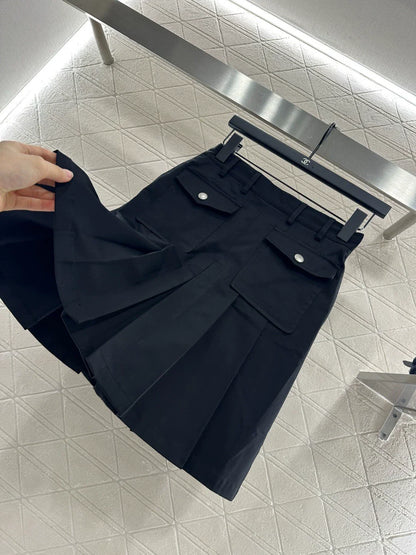 25fw High waisted pleated skirt