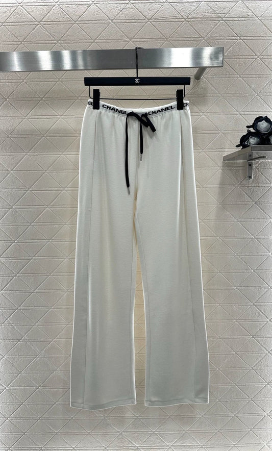 2025 Drawstring webbing wide leg pants