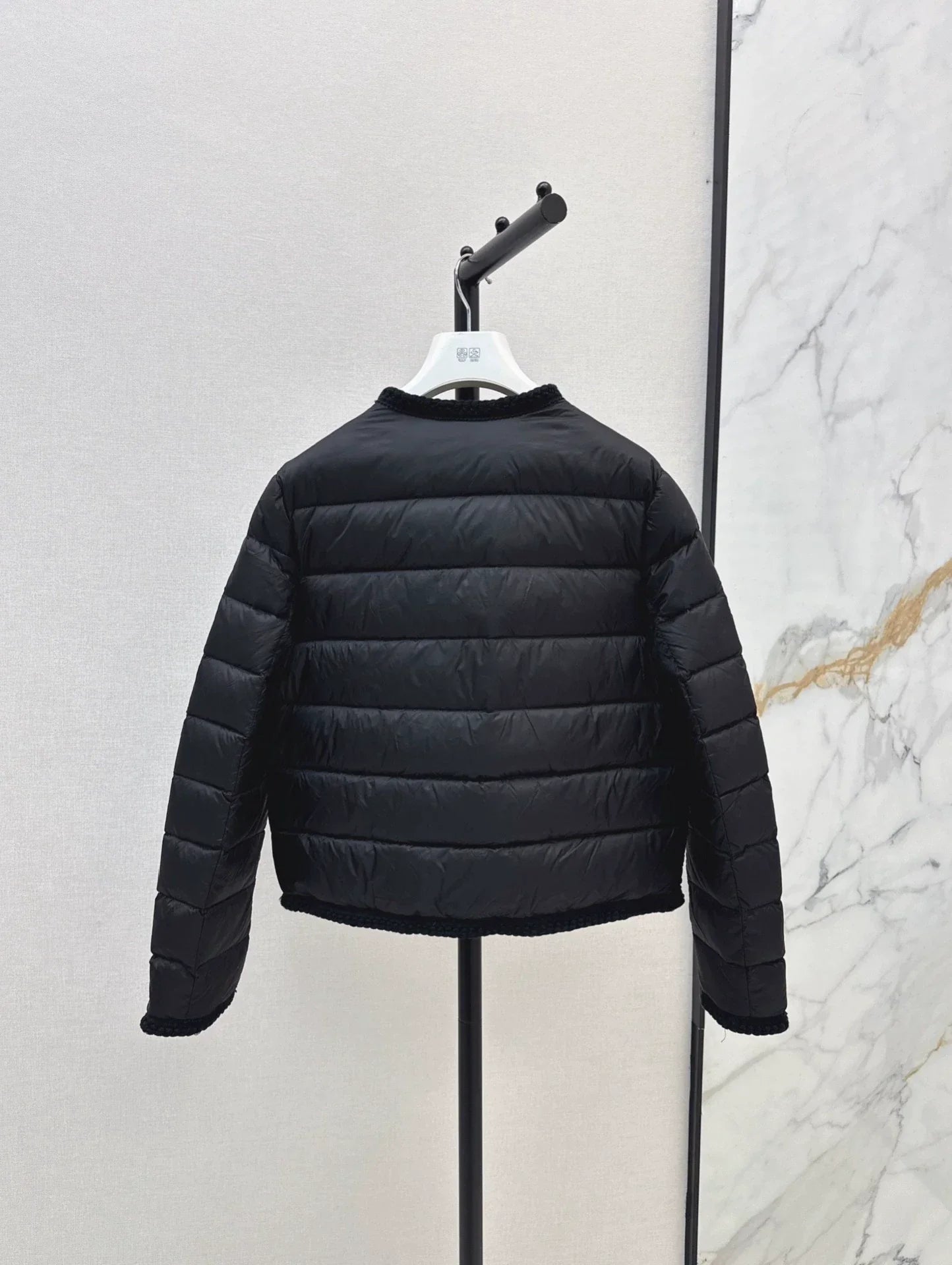 25fw Knitted and spliced down jacket