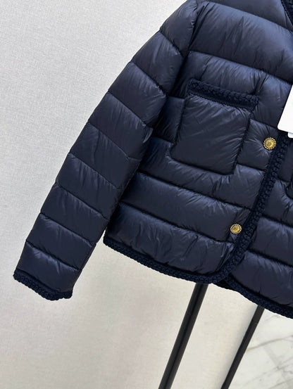 25fw Knitted and spliced down jacket