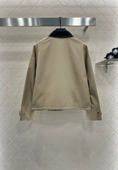 25fw Knitted collar jacket jacket
